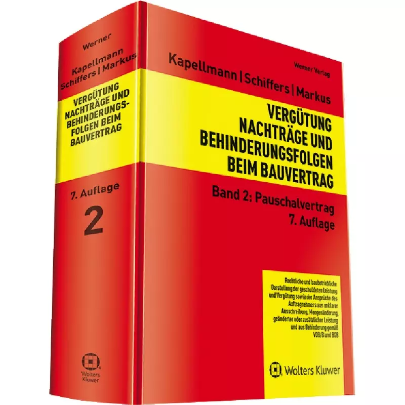 Vergütung, Nachträge und Behinderungsfolgen beim Bauvertrag Band 2