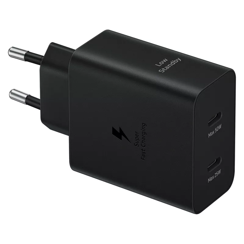 Samsung Schnellladegerät 50W Power Duo + 5A Kabel T5020 black