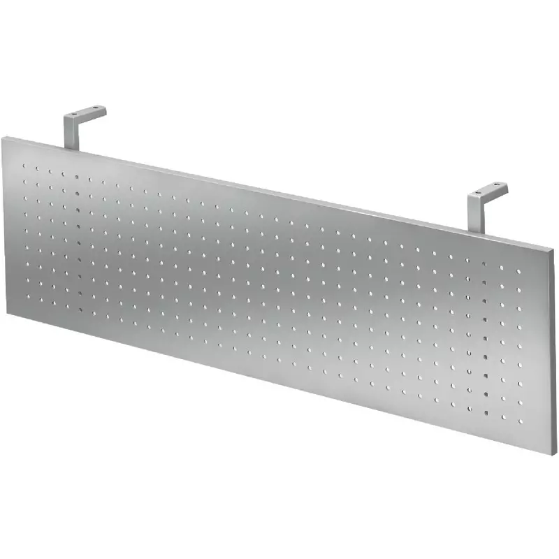 SoldanOffice Sichtblende für Schreibtisch PRAKTIKA, 1.200 mm breit, silberfarbig