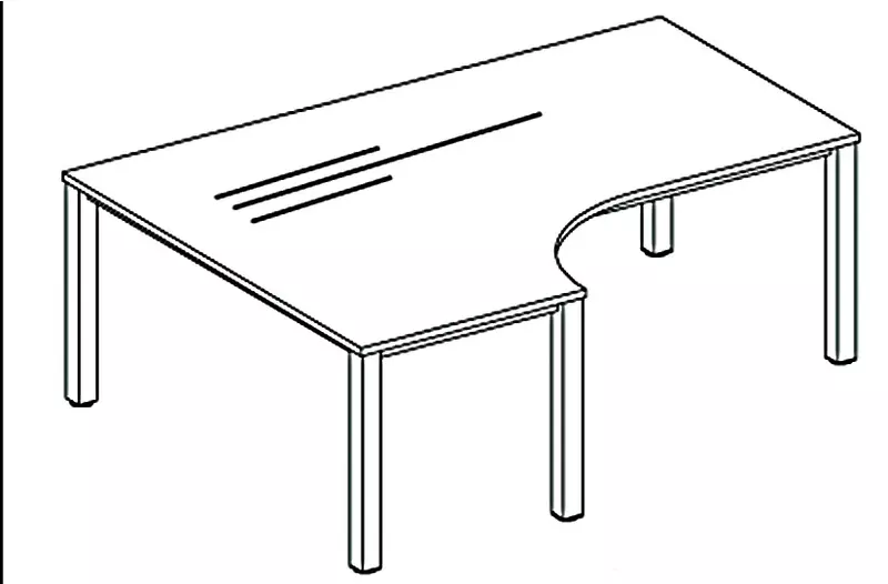 SoldanOffice Cockpittisch PILASTRO, rechts/links anbaubar, B x H x T: 2.000 x 680 - 760 x 1.200 mm