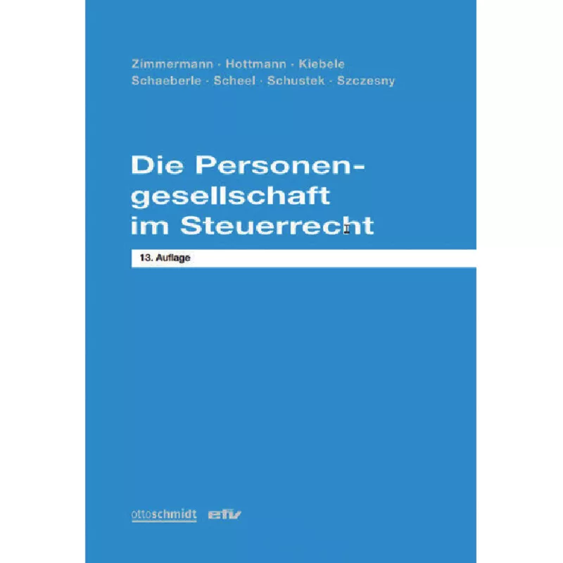 Die Personengesellschaft im Steuerrecht