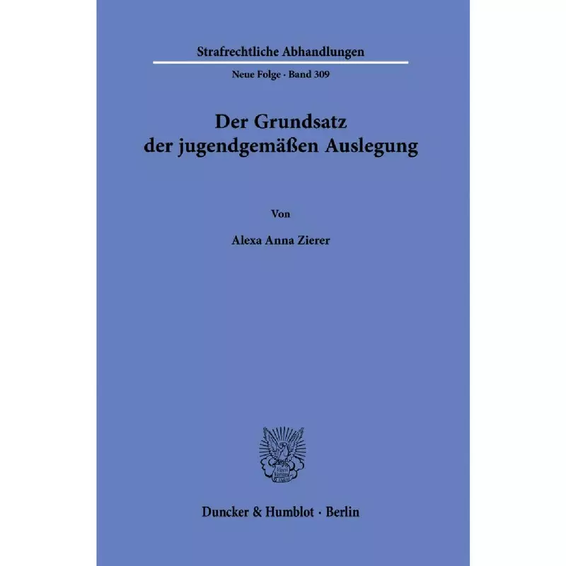 Der Grundsatz der jugendgemäßen Auslegung