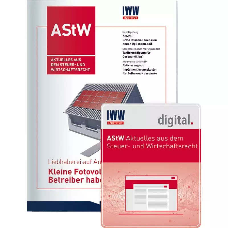 AStW Aktuelles aus dem Steuer- und Wirtschaftsrecht - Abonnement