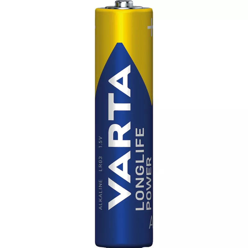 VARTA Batterie Alkaline, Micro, AAA, LR03, 1.5V, Longlife Power, Retail Blister (10-Pack)