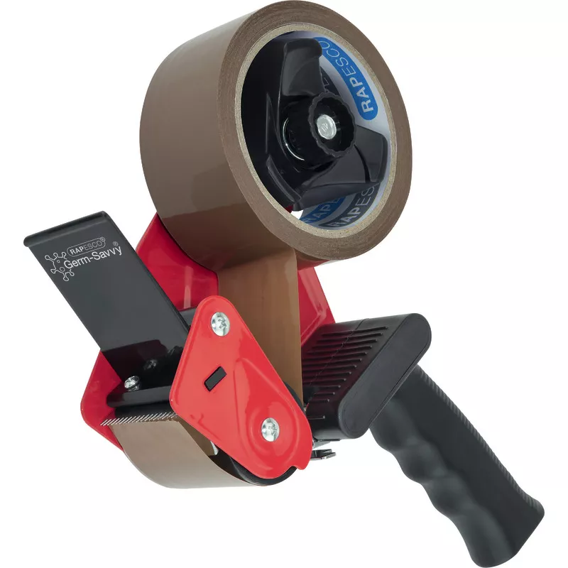 RAPESCO Germ-Savvy Antibakteriell 960 Klebeband-Handabroller, inkl. 1 Rolle Packband