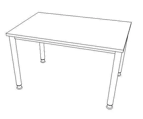 SoldanOffice Schreibtisch PILASTRO, B x H x T: 1.600 x 680-760 x 800 mm