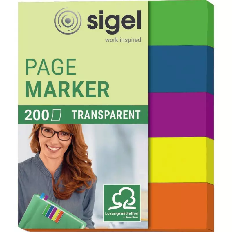 sigel Haftmarker-Film HN615 Transparent Mini, 50 x 12 mm