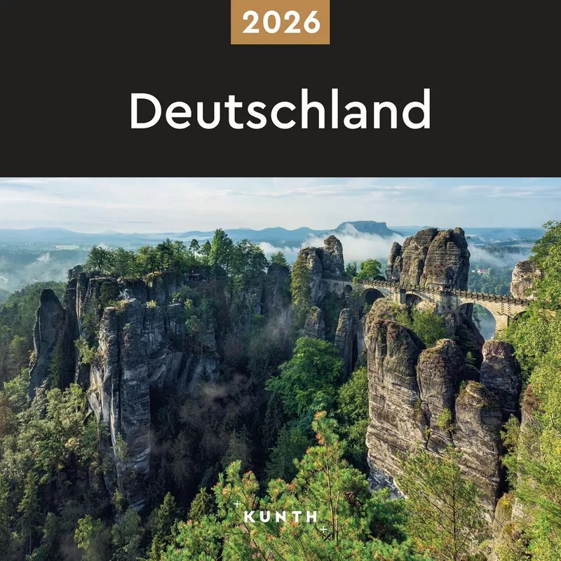 Bildkalender Deutschland 2026, 30 x 30 cm, 1M/1S KUNTH 761461