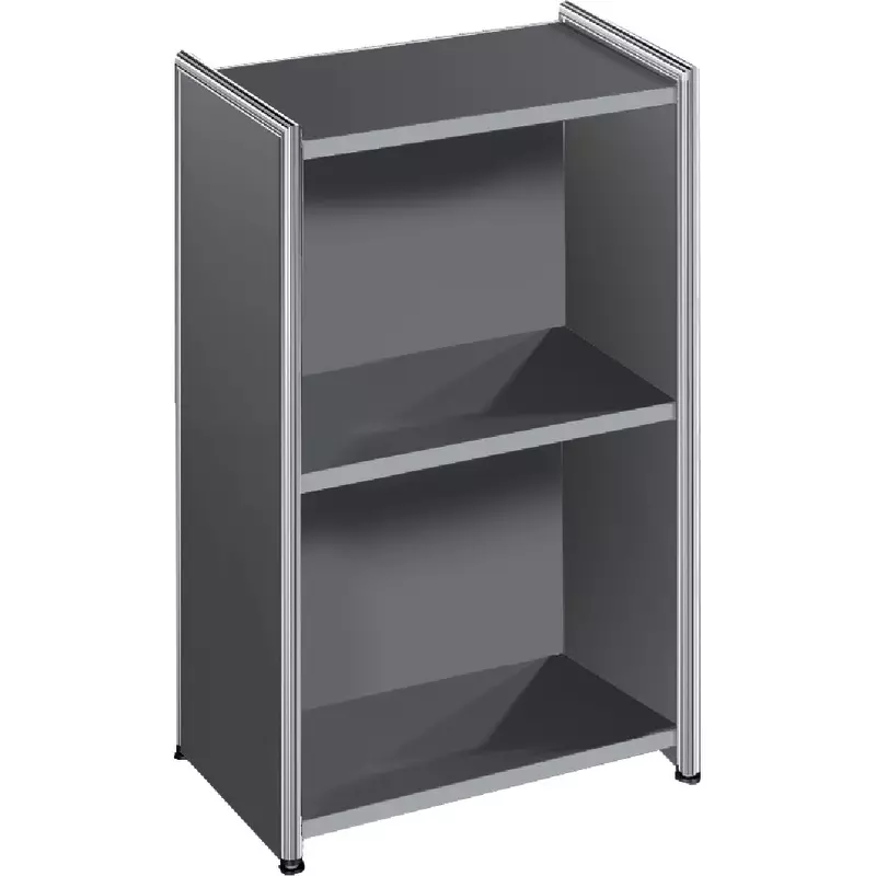 Regal ARTLINE transparent, 2 Ordnerhöhen, B x H x T: 410 x 780 x 380 mm