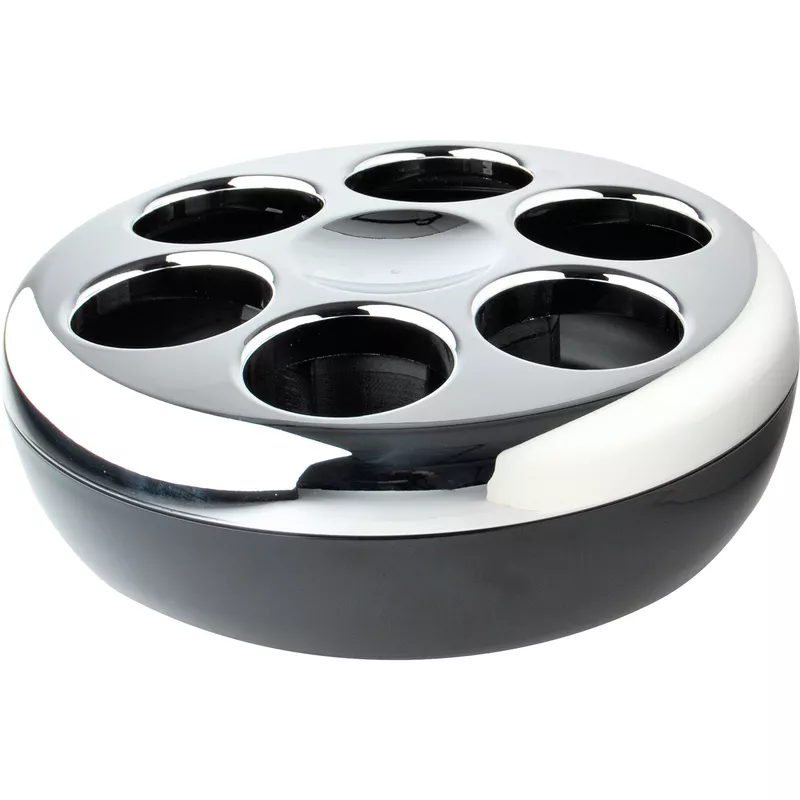 Helios Flaschenkühler Pure chrom/schwarz