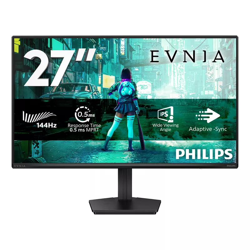 68,5cm/27 (1920x1080) Philips Evnia 27M2N3200NF/00 16:9 IPS 0,5ms 144Hz HDMI1.4 DisplayPort1.4 G-Sync HDR10 Dark Grey