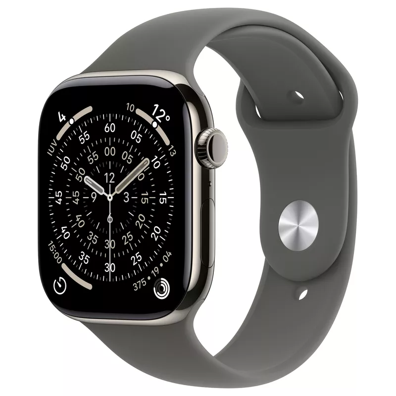 Apple Watch S11 Titan Natur Cellular 46mm (Sportarmband steingrau) M/L