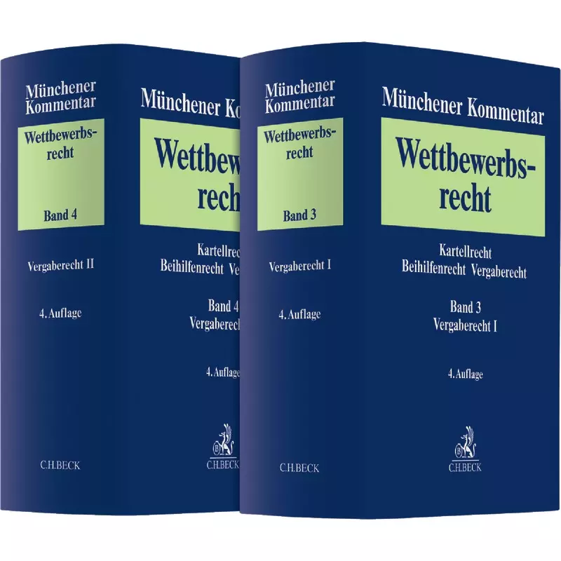 Münchener Kommentar zum Wettbewerbsrecht - Bände 3 und 4 Vergaberecht