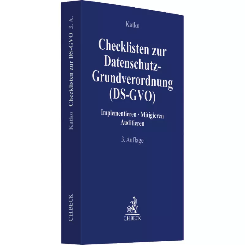 Checklisten zur Datenschutzgrundverordnung (DS-GVO)