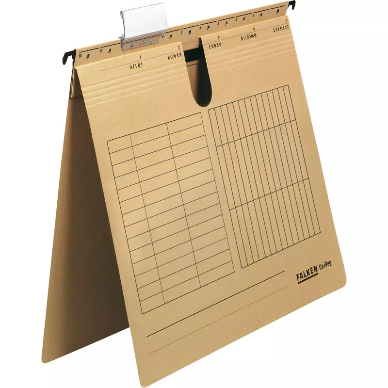 Falken Hängehefter DIN A4 kfm. Heftung braun