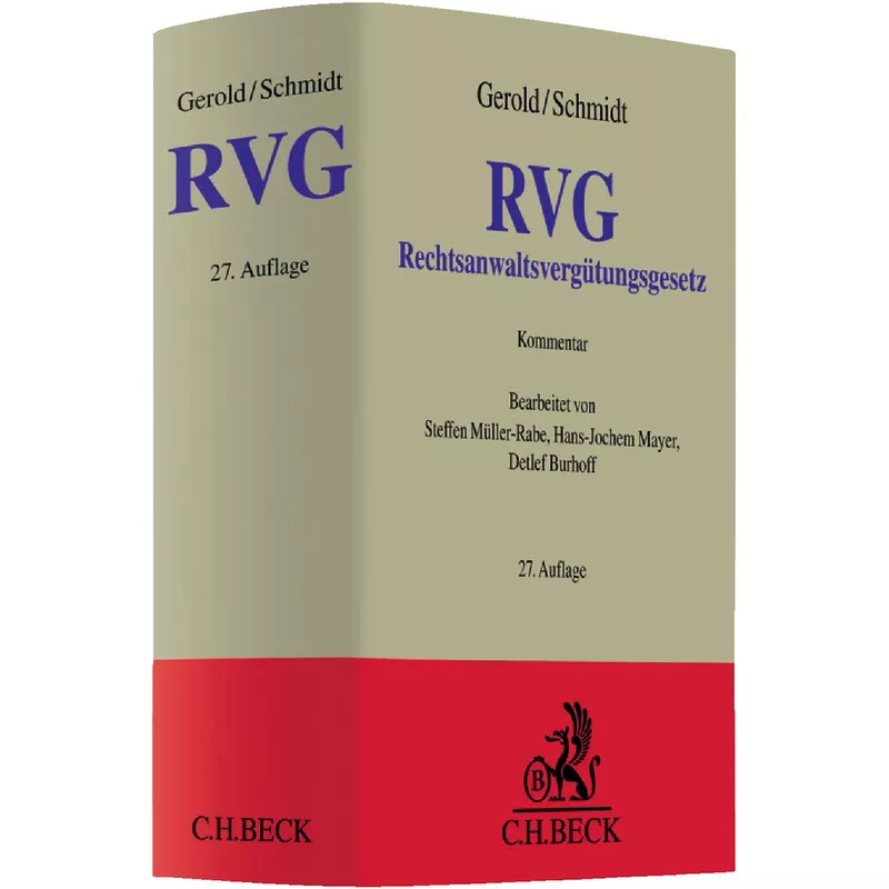 Rechtsanwaltsvergütungsgesetz - RVG - Mängelexemplar