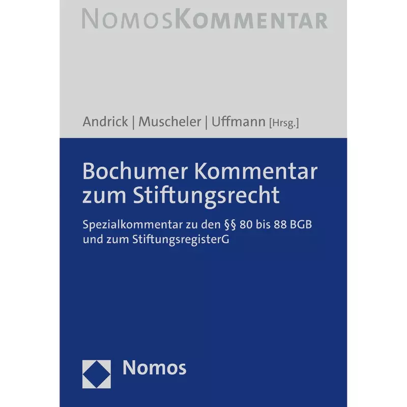 Bochumer Kommentar zum Stiftungsrecht