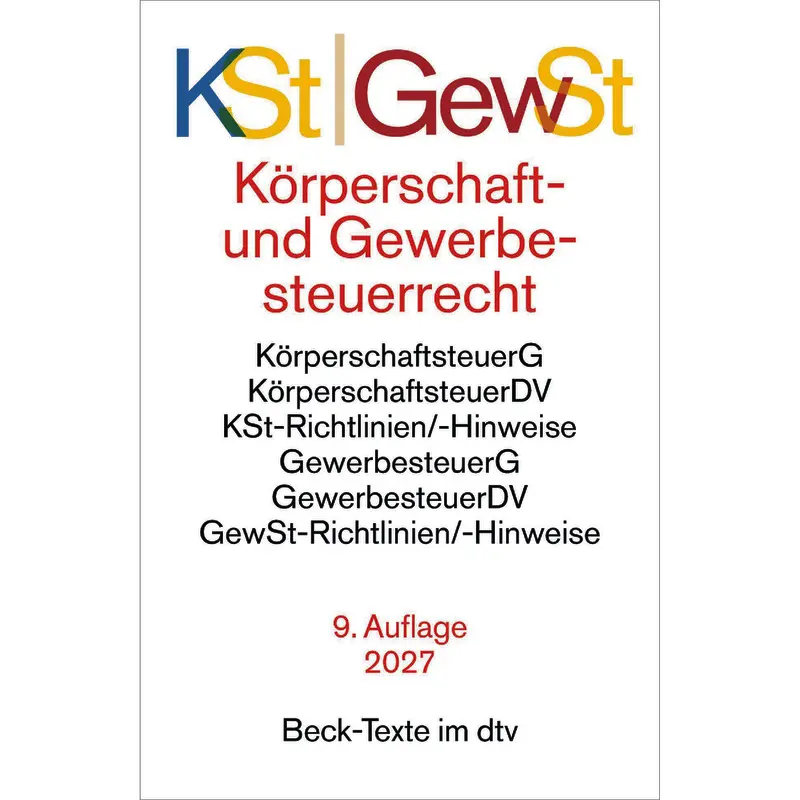 Körperschaft- und Gewerbesteuerrecht: KSt/ GewSt (dtv 53359)
