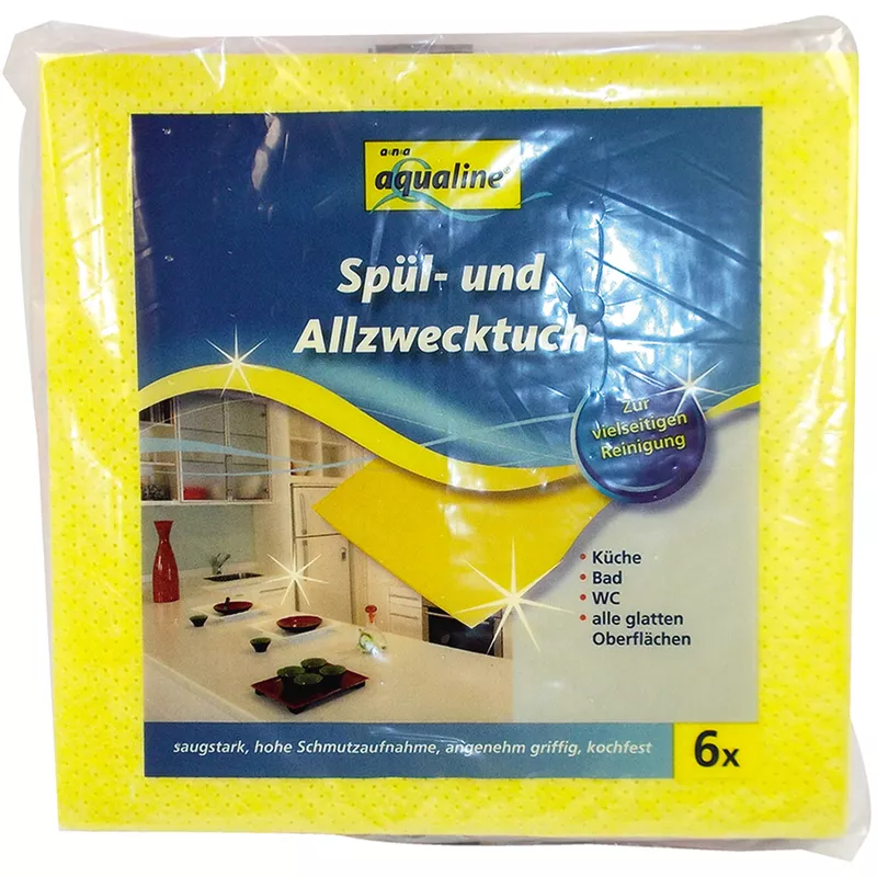 aQualine Haushaltstuch 38x38cm 6 St./Pack.