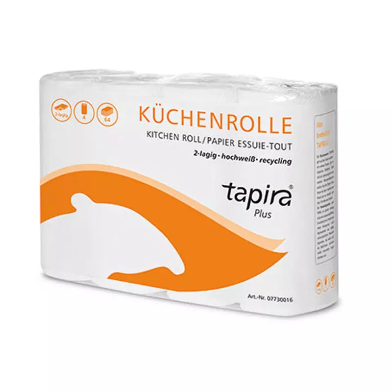 tapira Küchenrolle 2-lagig 64 Blatt 4 St./Pack