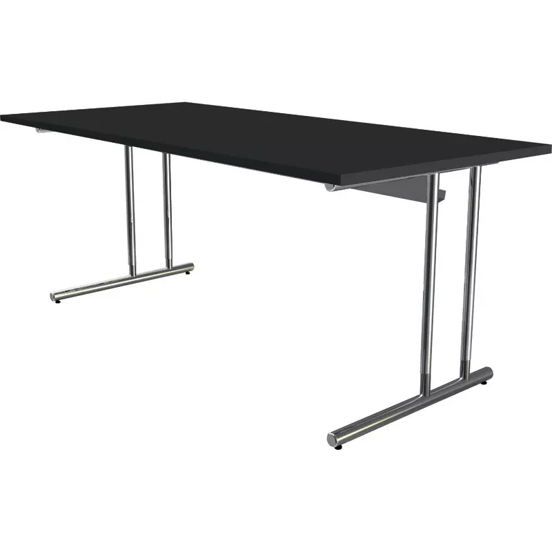 Schreibtisch ARTLINE transparent, Tischplatte melaminharzbeschichtet, B x H x T: 1.800 x 680-820 x 800 mm