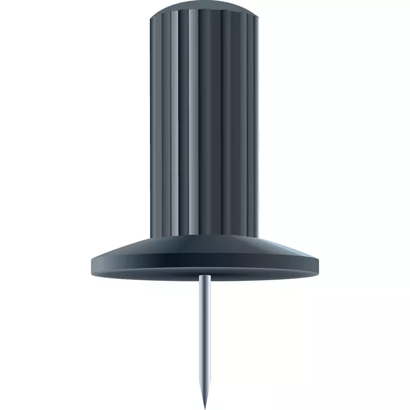 Blisterbox mit 25 Stück Pinnwandnadeln Papic, Ø10mm, Spitze 7mm - Schwarz