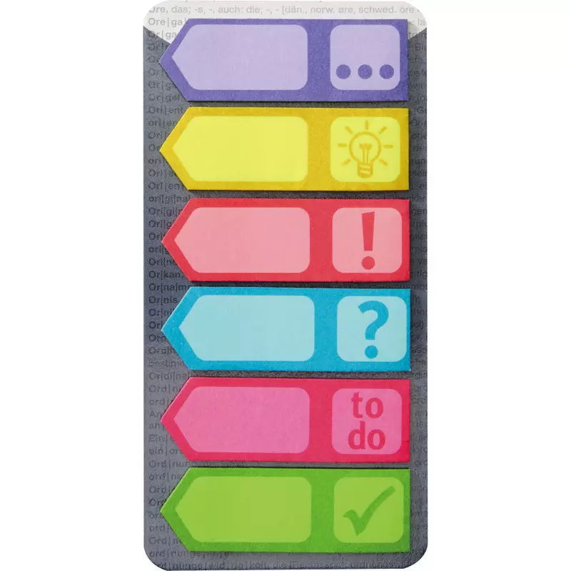 Haftmarker Info Pagemarker Symbole, 6 x 25 Blatt