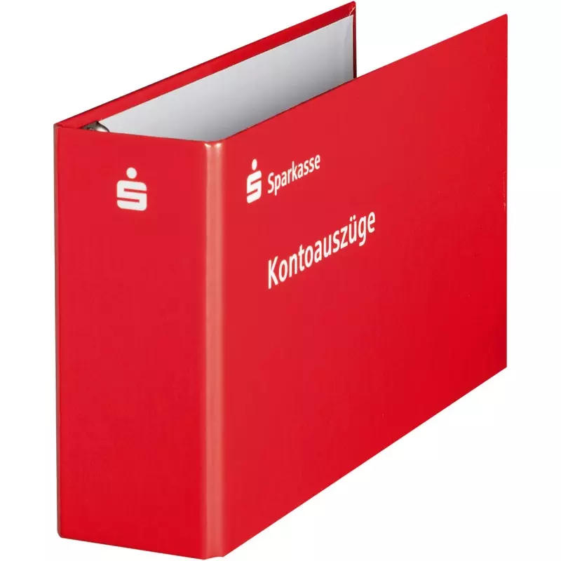 Sparkasse Kontoauszugs-Ordner DIN lang, rot