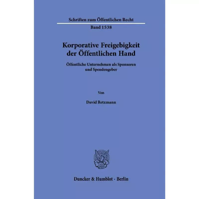 Korporative Freigebigkeit der Öffentlichen Hand