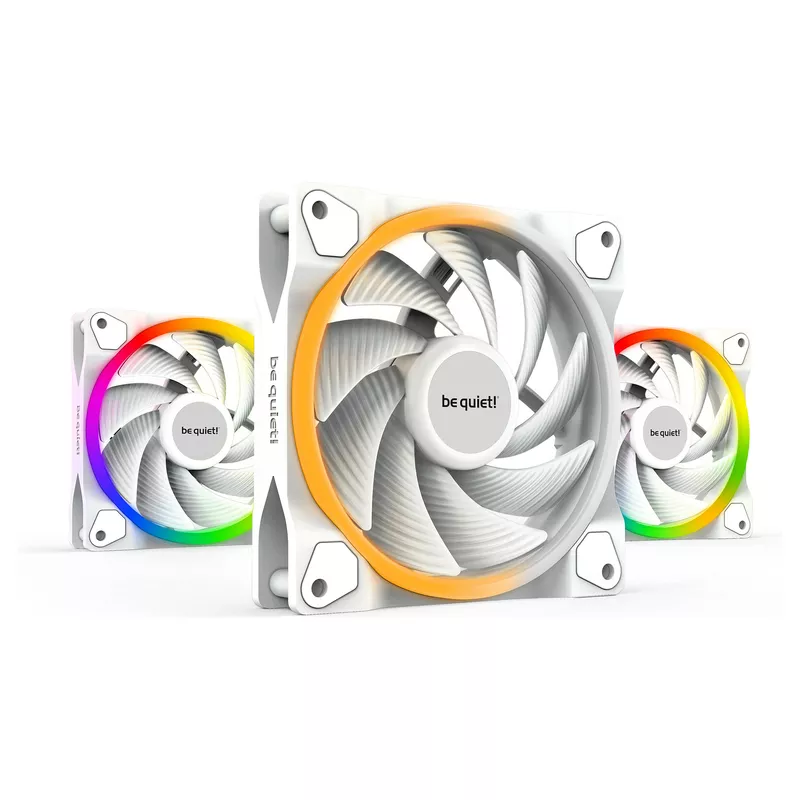 120mm be quiet! LIGHT WINGS White PWM high-speed Triple-Pack