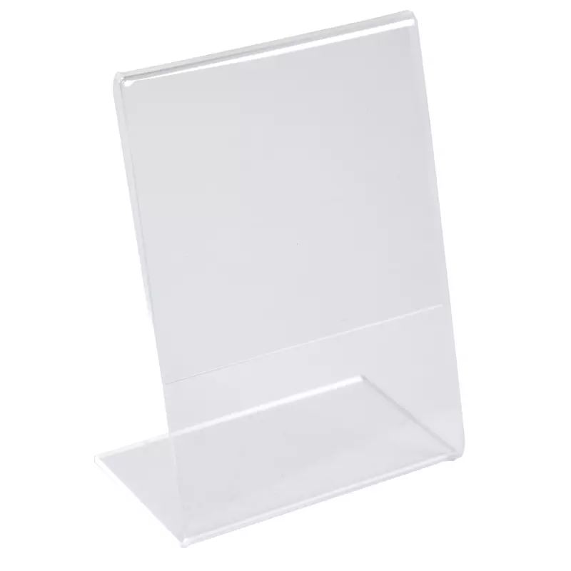 Exacryl, Set mit 10 Tischaufstellern 52x37 mm/A9 Hochformat - Kristall