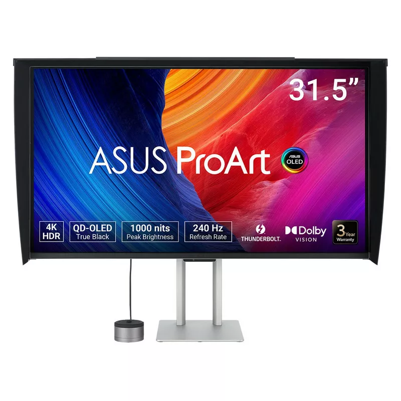 80 cm (31.5) 3840 x 2160 Pixel ASUS 90LM03HE-B01K71 16:9 4K Ultra HD OLED 0,1 ms 240 Hz HDR DisplayPort HDMI USB-Hub Pivot Height VESA Speaker