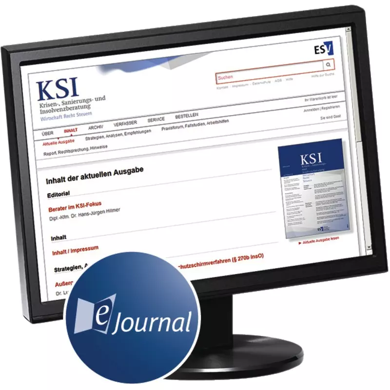 ESV KSI Krisen-, Sanierungs- und Insolvenzberatung eJournal