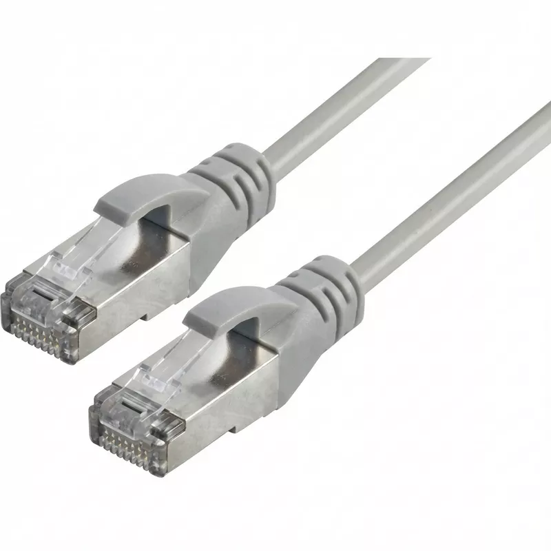 Captiva Kabel Patchkabel CAT 6a Kabel fr Netzwerk, LAN und Ethernet 1m grau