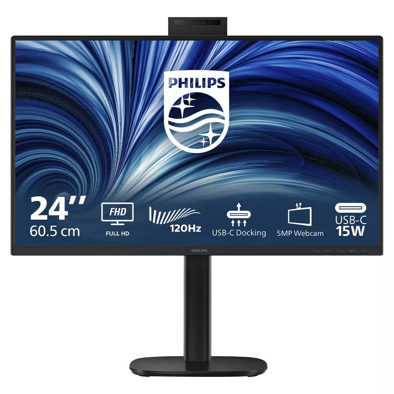 60,5 cm (23.8) 1920 x 1080 Pixel Philips 24B2U3301H/00 16:9 Full HD IPS 4 ms 120 Hz DisplayPort HDMI USB-Hub Pivot Height VESA Speaker