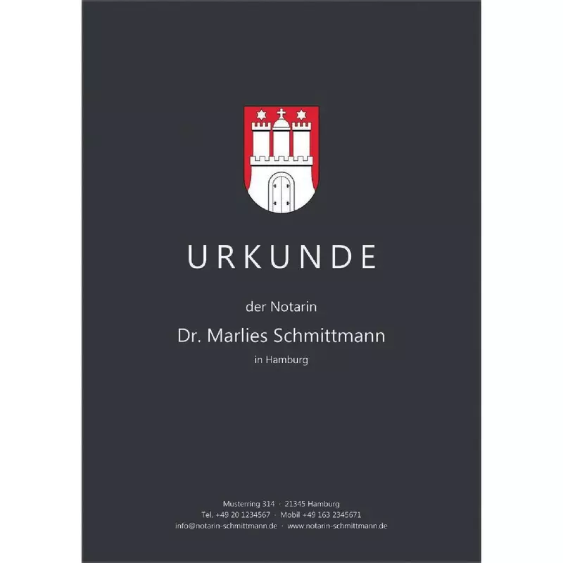 Farbige Urkundenumschläge Design 01