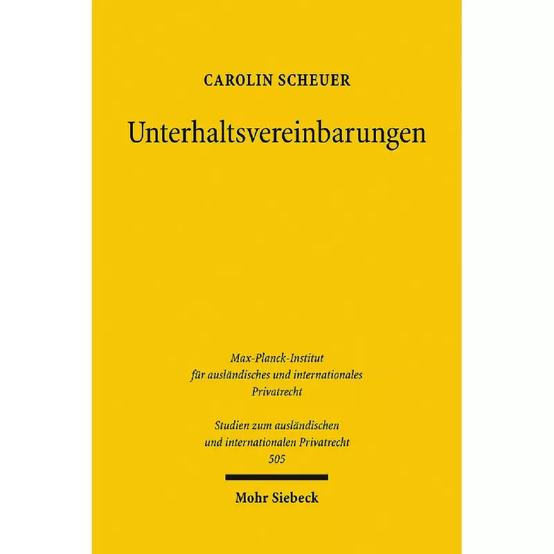 Unterhaltsvereinbarungen