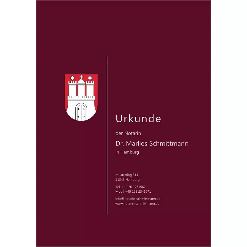 Farbige Urkundenumschläge Design 04