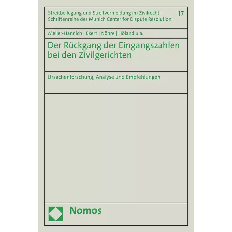 Der Rückgang der Eingangszahlen bei den Zivilgerichten