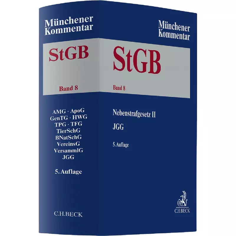 Münchener Kommentar zum Strafgesetzbuch: StGB, Band 8: Nebenstrafrecht II, JGG (Auszug)