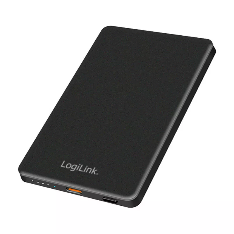 Magnetic Power Bank, 5.000 mAh, USB-C, PD 20 W, black