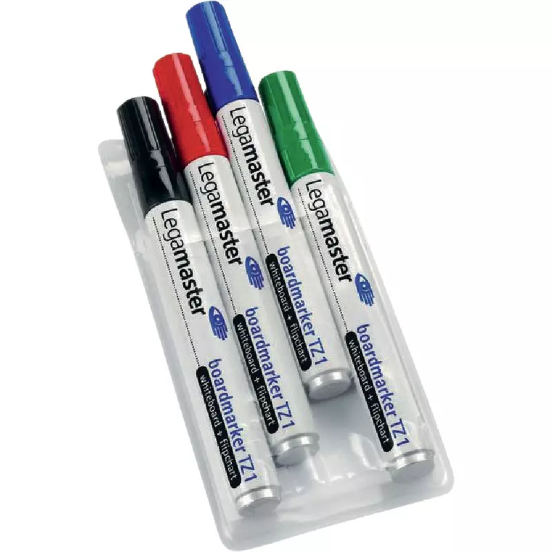 Legamaster Boardmarkerset TZ1 4er Set farbig sortiert