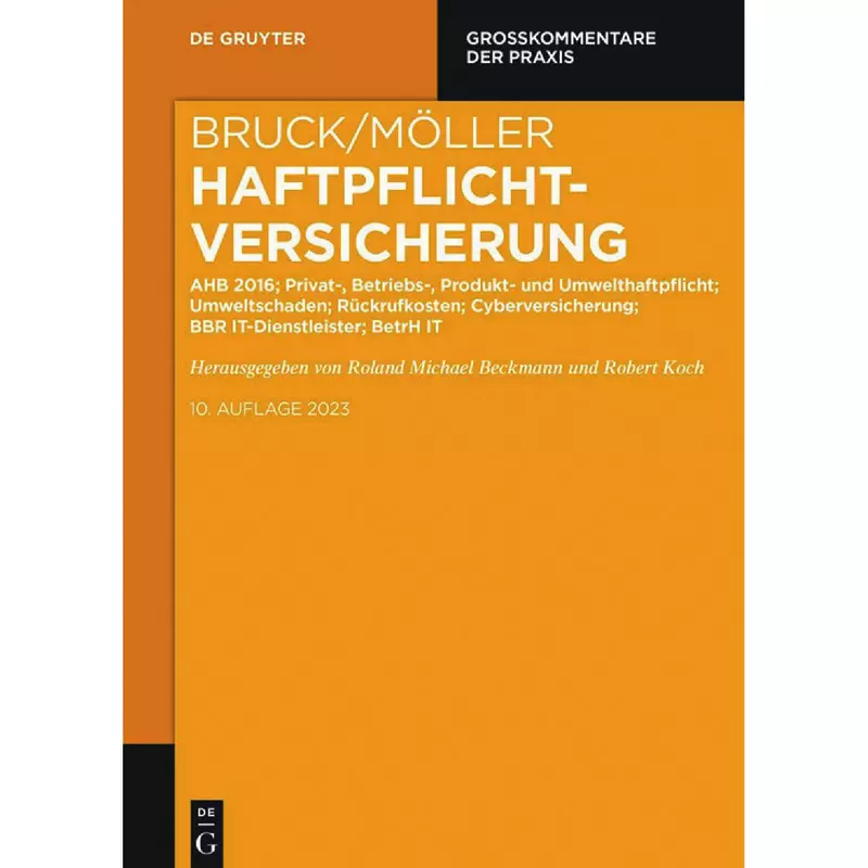 VVG - Großkommentar zum Versicherungsvertragsgesetz Band 5