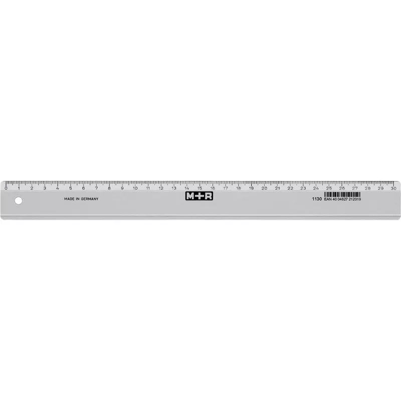 M+R Lineal 30 cm Kunststoff transparent | 1488210