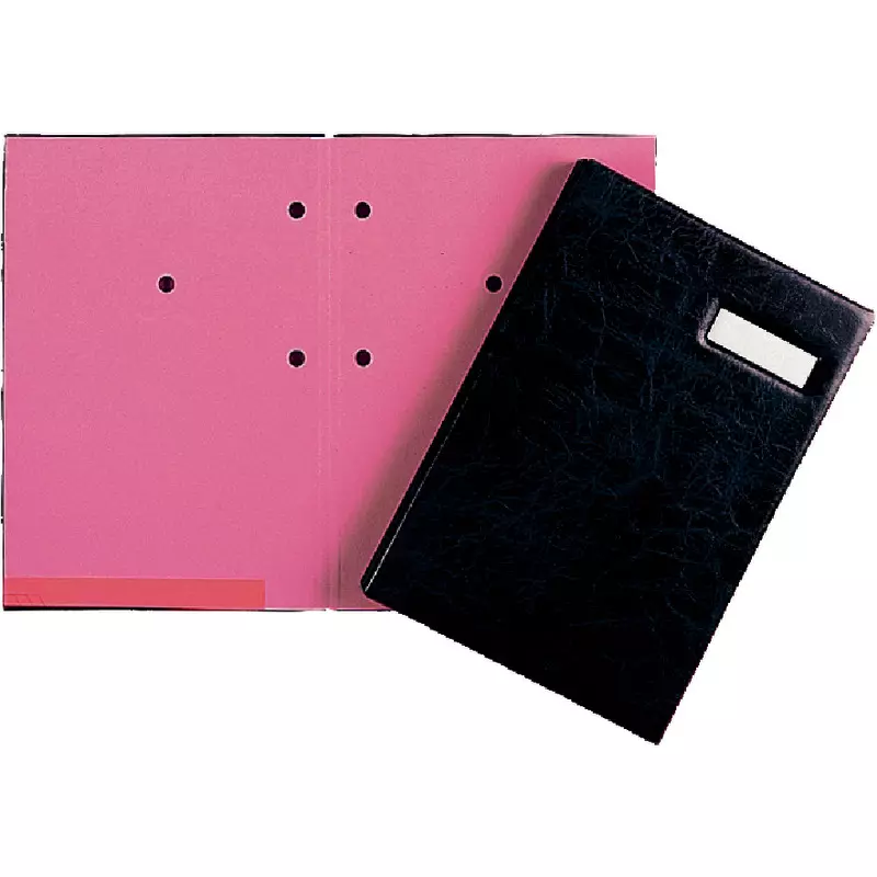 PAGNA Unterschriftenmappe für DIN A4, schwarz, Deckel wattiert