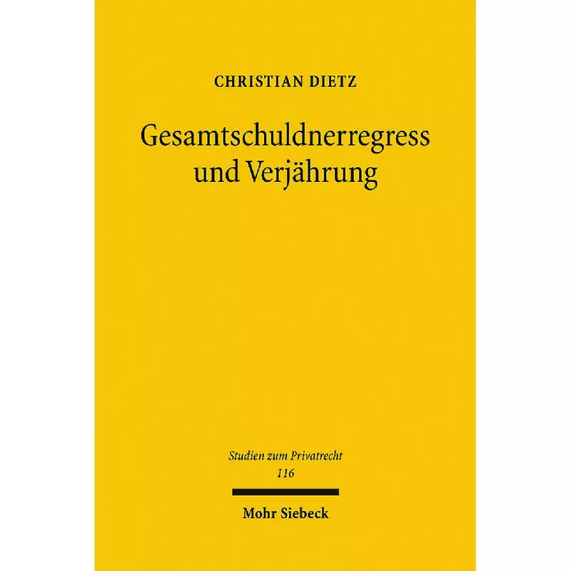 Gesamtschuldnerregress und Verjährung