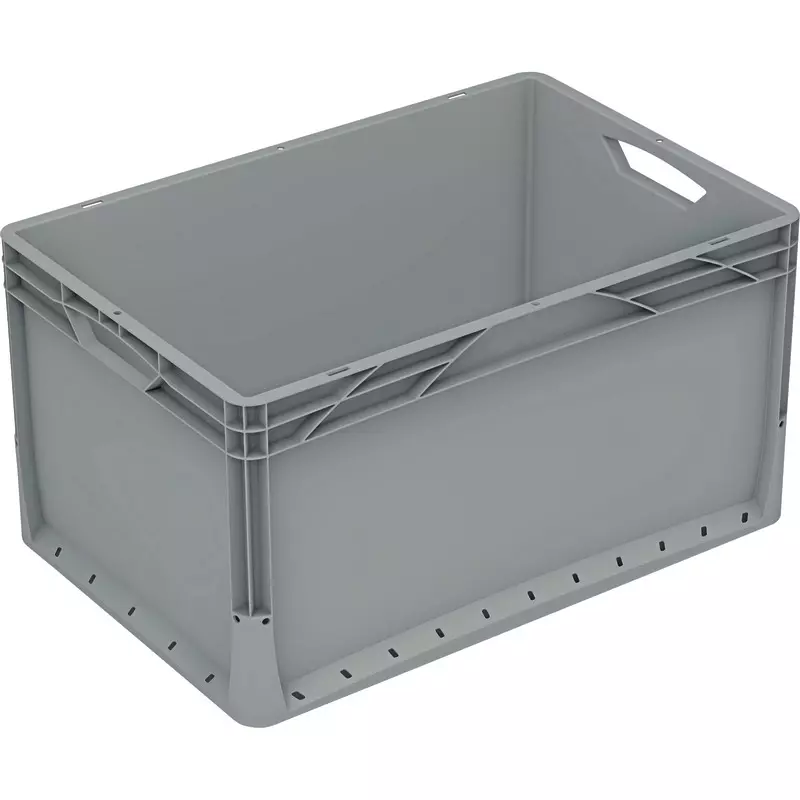 AUER Eurobox, Stapelbox, Transportbox, grau 66 Liter