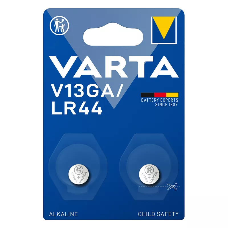 Batterie Knopfzelle V13GA (LR44) 1.55V *Varta* 2-Pack