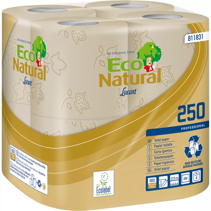 Eco Natural Toilettenpapier 2lagig 250Blatt 64 Rl.