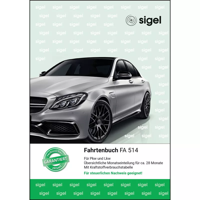 Sigel Fahrtenbuch DIN A5 für PKW/LKW 32Blatt
